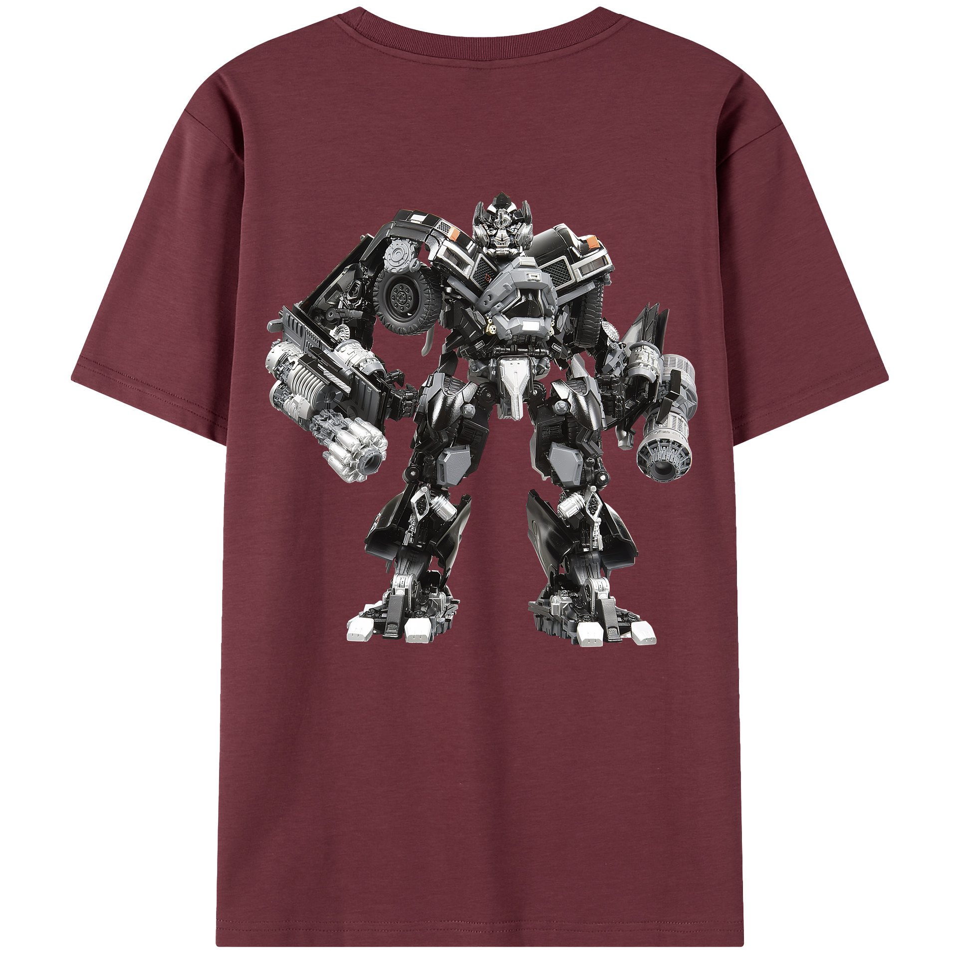（画像用） Transformers トランスフォーマー 綿100％半袖Tシャツ（背面プリント）